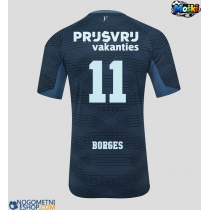 Moški Nogometni dresi Feyenoord Goncalo Borges #11 Gostujoči 2025-26 Kratek Rokav